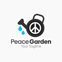 Peace Garden Logo Design Template. Good for Business, Agency, Community and Organization. 