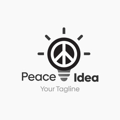 Peace Idea Logo Design Template. Good for Business, Agency, Community and Organization. 