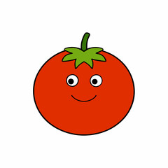 Sweet potato vector with a white background