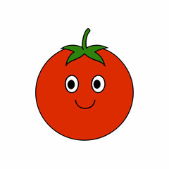 Sweet potato vector with a white background