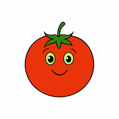 Sweet potato vector with a white background