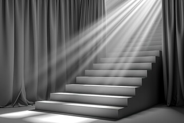 Obraz premium Stairs with a sense of design. textures of architecture