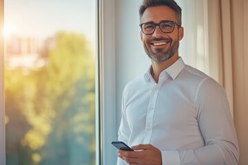 Overwhelmed interviewee sweating and fidgeting in a high-pressure corporate boardroom. Beautiful simple AI generated image