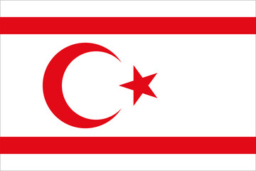 Flag of Northern Cyprus or TRNC