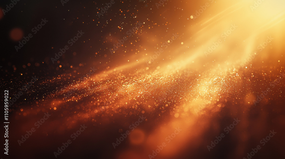 Aufkleber warm sunburst gradient with soft radial light creates mesmerizing atmosphere filled with shimmering 