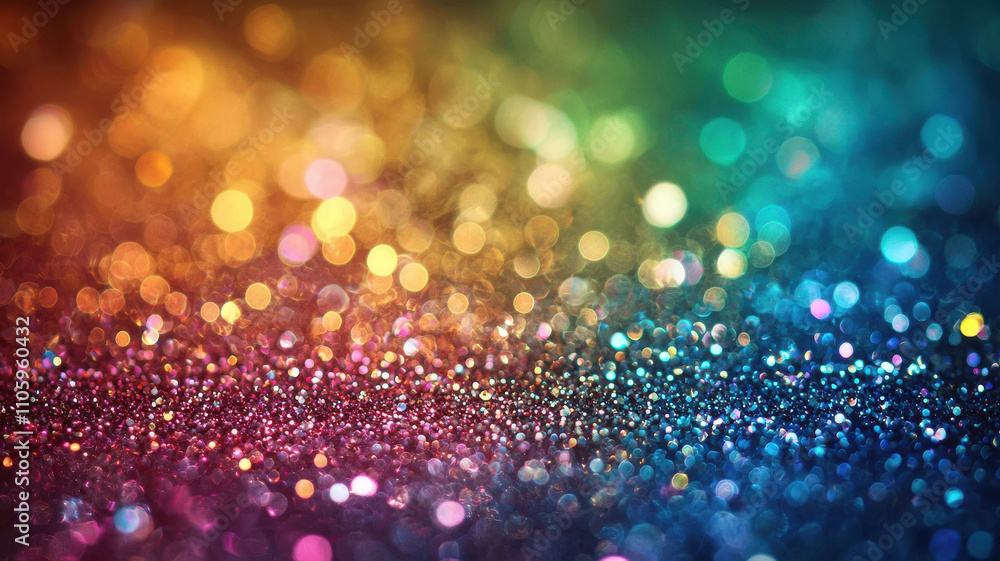 Poster vibrant jewel toned background with subtle sparkle effect, creating mesmerizing and colorful atmosph