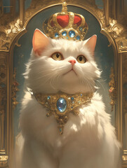 Regal Cat in a Majestic Setting