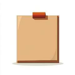 Simple Blank Note Paper Illustration