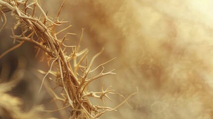 Obraz premium Crown of thorns of Heavenly Authority close up