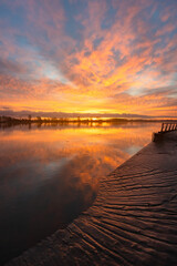 Lever de soleil sur la DOrdogne