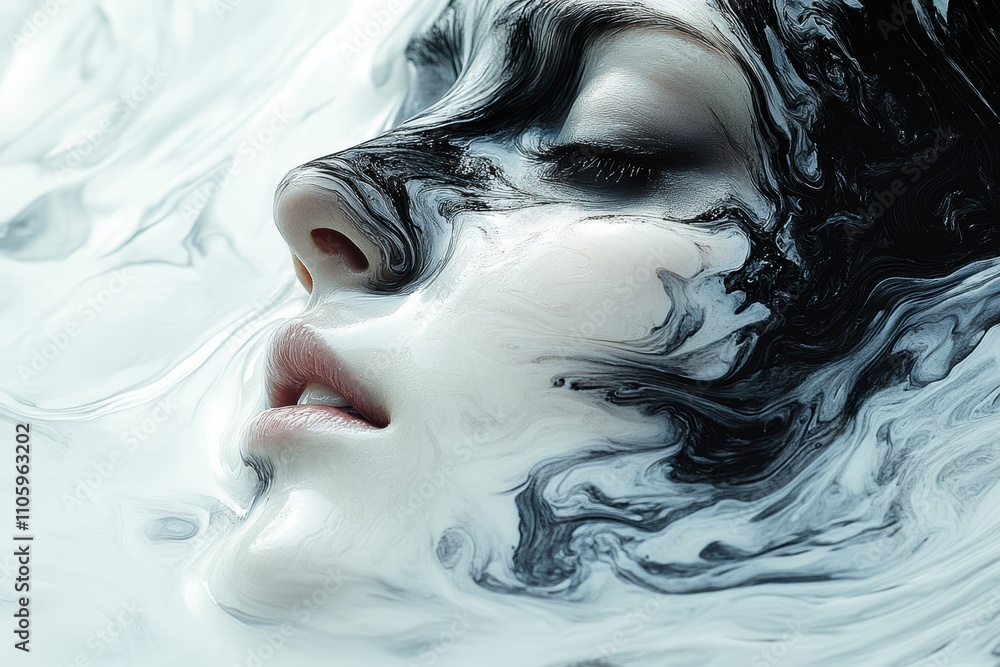 Aufkleber experimental tilt shift capturing surreal artistry, featuring abstract isolated imagery