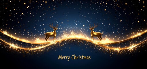 Naklejka premium A Merry Christmas and Happy New Year background, greeting card, poster, and holiday cover featuring a border of beautiful snowflakes in modern flat line art style. This design is perfect for