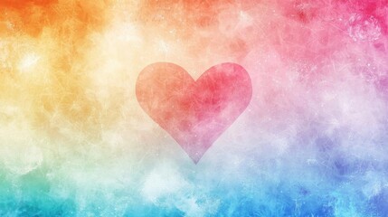 Obraz premium Soft holographic gradient featuring intricate, glowing heart patterns, stylish and modern Valentine s vibe