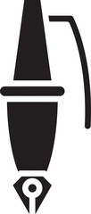 Fountain Pen Icon Illustration