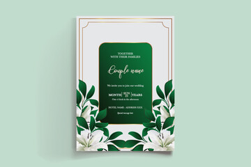 BRIDAL SHOWER FLORAL INVITATION TEMPLATE