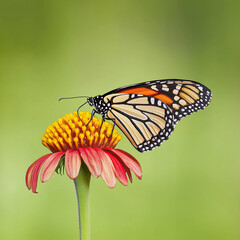 Obraz premium Monarch butterfly on flower