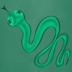 snake symbol of 2025, royal and beautiful snake, green snake with beautiful patterns, reptile, dinosaur, scaly animals, snake skin