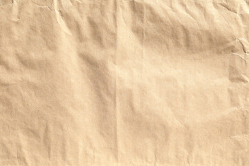 Old crumpled yellow paper texture