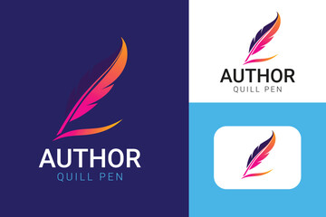 Quill pen logo design