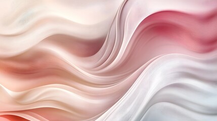 Obraz premium Abstract Pink and White Wave Pattern Design