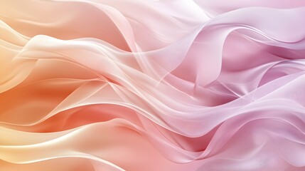 Abstract Pastel Waves Flowing Gently