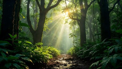 Fototapeta premium morning in the forest