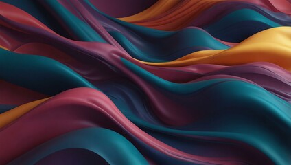 Fototapeta premium Dynamic 3D background with fluid shapes, ideal for banners and covers.