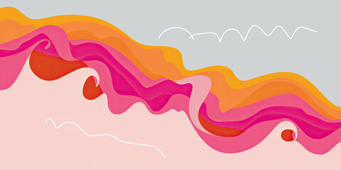 Fototapeta premium Dynamic Washi Paper Pattern with Vibrant Flowing Waves