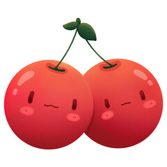 Includes many types of cute fruits.