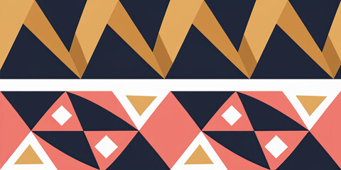 Fototapeta premium Geometric Washi Paper Pattern with Bold Angular Shapes