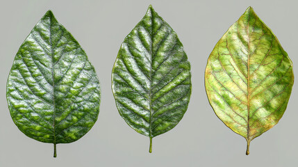 green leaf multiple textures.