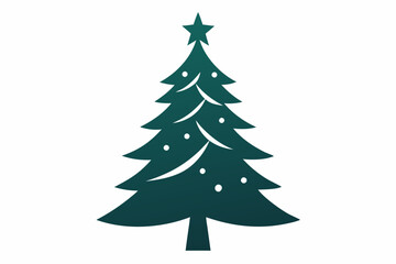 christmas tree icon silhouette with white background (1)