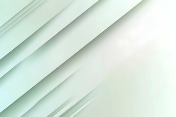Obraz premium Abstract background with subtle diagonal lines in soft green and white shades; ideal for presentations, websites, or design projects needing a clean, minimalist aesthetic.