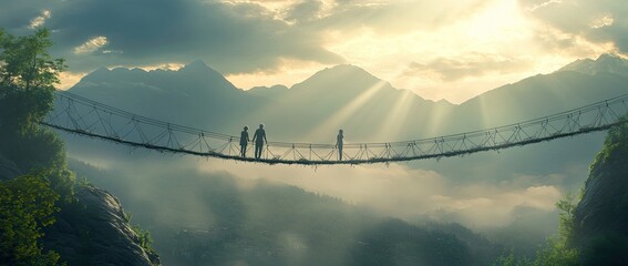 Bridge of Love at Dawn
