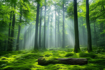 Obraz premium Nature trail photography exploring the mystical forest and its tranquility