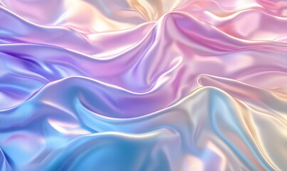 Obraz premium Abstract background featuring holographic foil with pastel hues arranged in a seamless