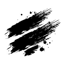 textured paintbrush stroke with ink splatter effect