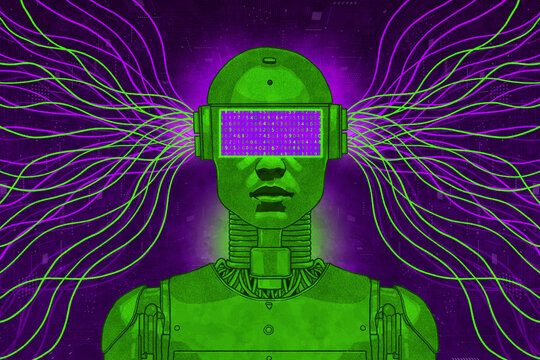 Robot processing lots of data