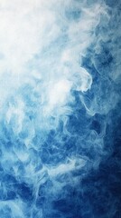 Fototapeta premium Soft Blue and White Abstract Gradient Background with Ethereal Smoke Like Texture for Use in Design and Digital Artwork Projects