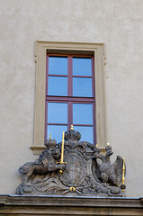 Architecture detail in Prague, Czech Republic