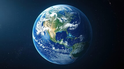 Naklejka premium Beautiful View of Earth from Space