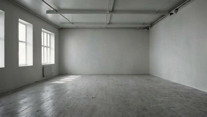 Obraz premium Empty white room.