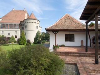 The courtyard of the Bethlen-Haller castle, Romania