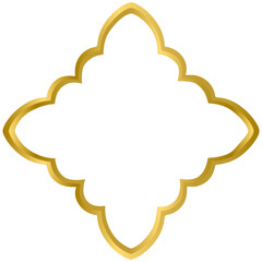 Abstract arabic door window vector template, good for islamic frame design template.