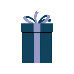 Gift Box For Christmas Greeting Card illustration