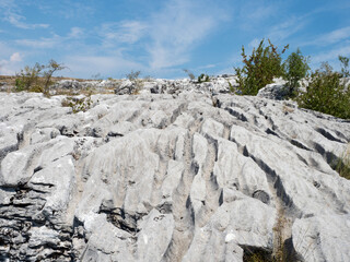 Carst forms at Ponoarele, Caras-Severin county, Romania. This is called 
