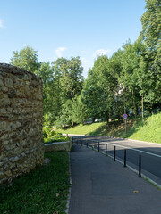 Walls of the medieval city of Brasov, Romania