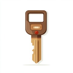 Stylish Car Key Illustration