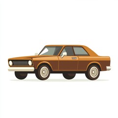 Vintage Car Illustration - Retro Design
