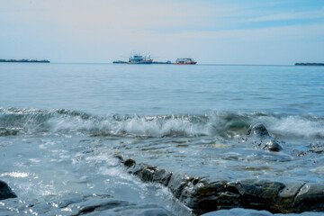 Summer, beach, sea, travel, vacation, sunlight, sky, water Koh.Sichang 